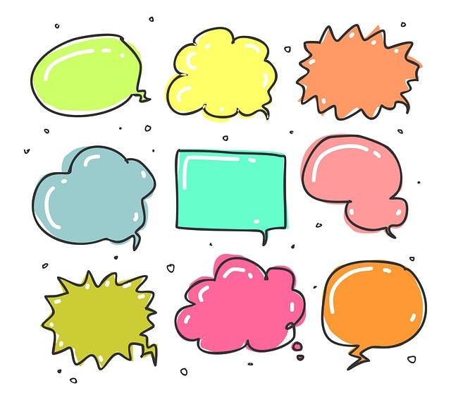 speech bubbles