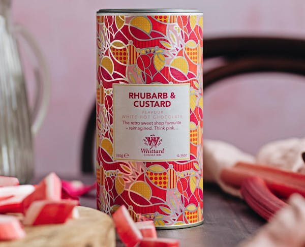 Whittards Rhubarb and Custard Hot Choloate. Image via: Whittards